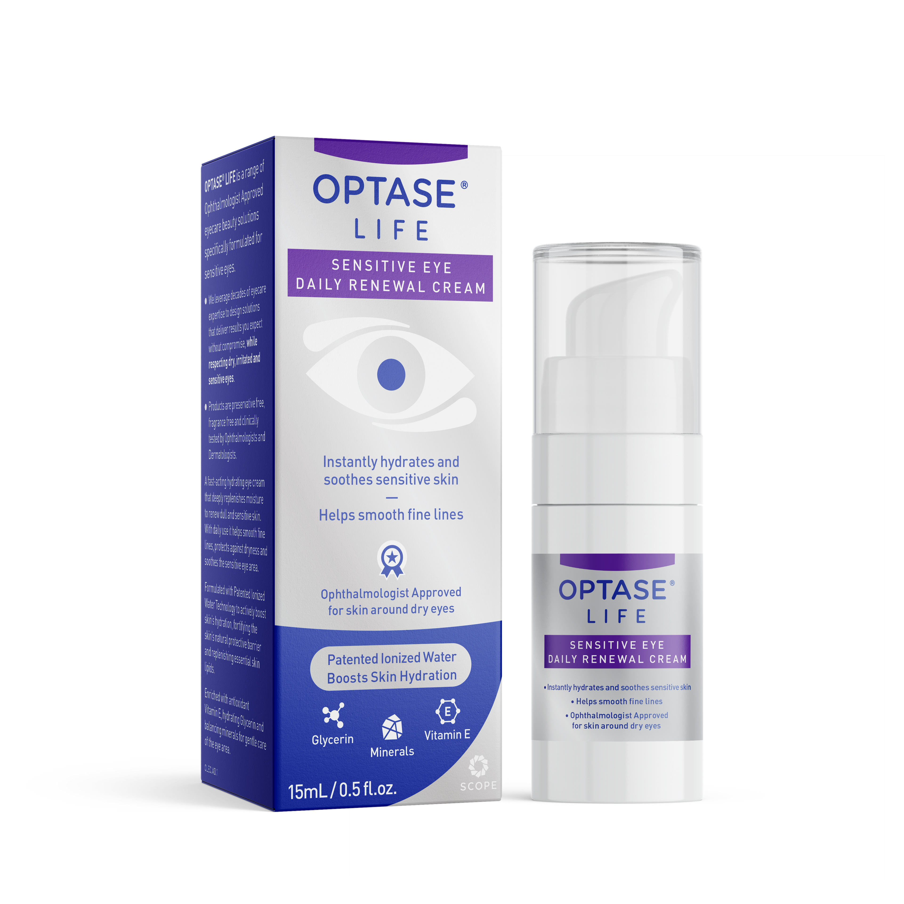 OPTASE life - Sensitive eye daily renewal cream